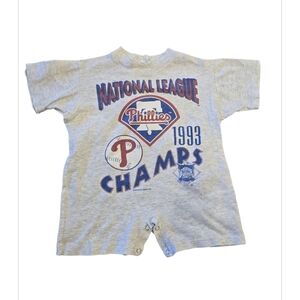 Vintage 1993 Philadelphia Phillies National League Champions toddler tee romper